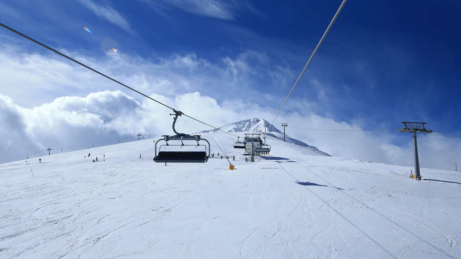 Mountain skiing